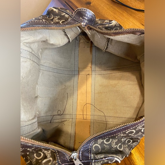 Celine Monogram Canvas Satchel Handbag Vintage - Picture 11 of 11